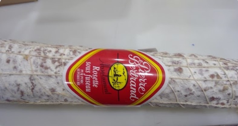 Rosette supérieure pur porc Pierre Bertrand : photo 2 sur 2 du produit rappelé le 08/11/2023