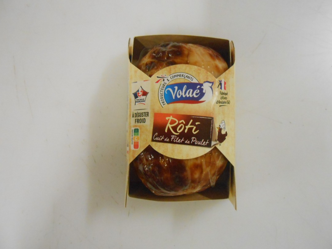 Rôti de filet de poulet cuit sous vide Volae : photo du produit rappelé le 13/08/2021