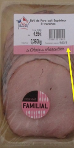 Rôti de porc cuit supérieur (8 tr) 360g Le Choix du Charcutier : photo du produit rappelé le 06/05/2025