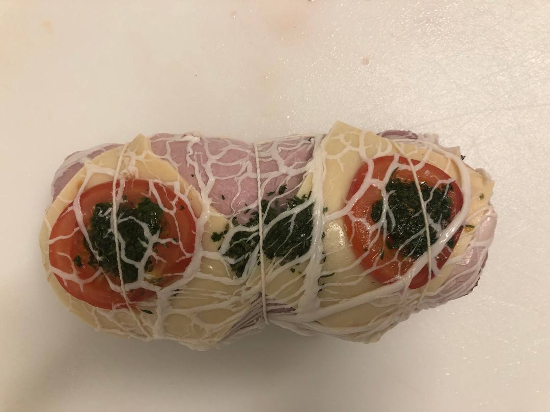 Rôti de porc façon orloff vendu à la coupe au rayon boucherie : photo du produit rappelé le 05/10/2023