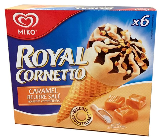 Royal cornetto caramel beurre salee : photo 2 sur 2 du produit rappelé le 26/07/2021