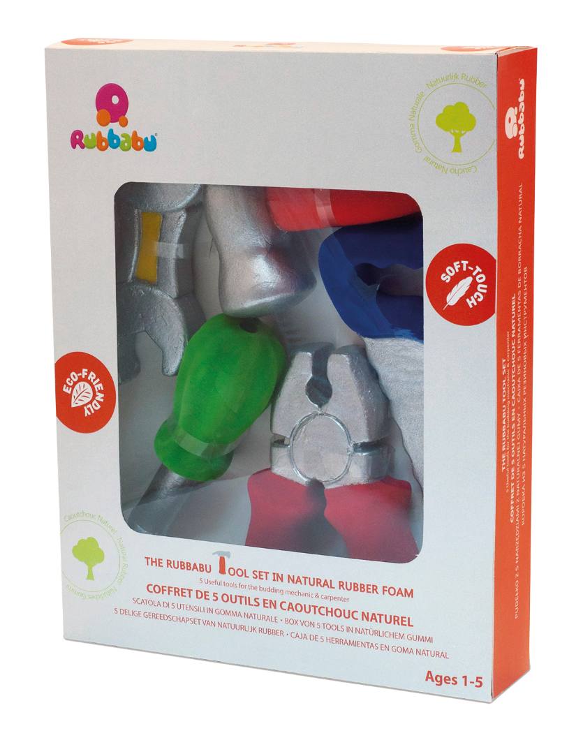 Rubbabu - coffret de 5 outils - 24x5x30cm (packaging) : photo du produit rappelé le 29/08/2024