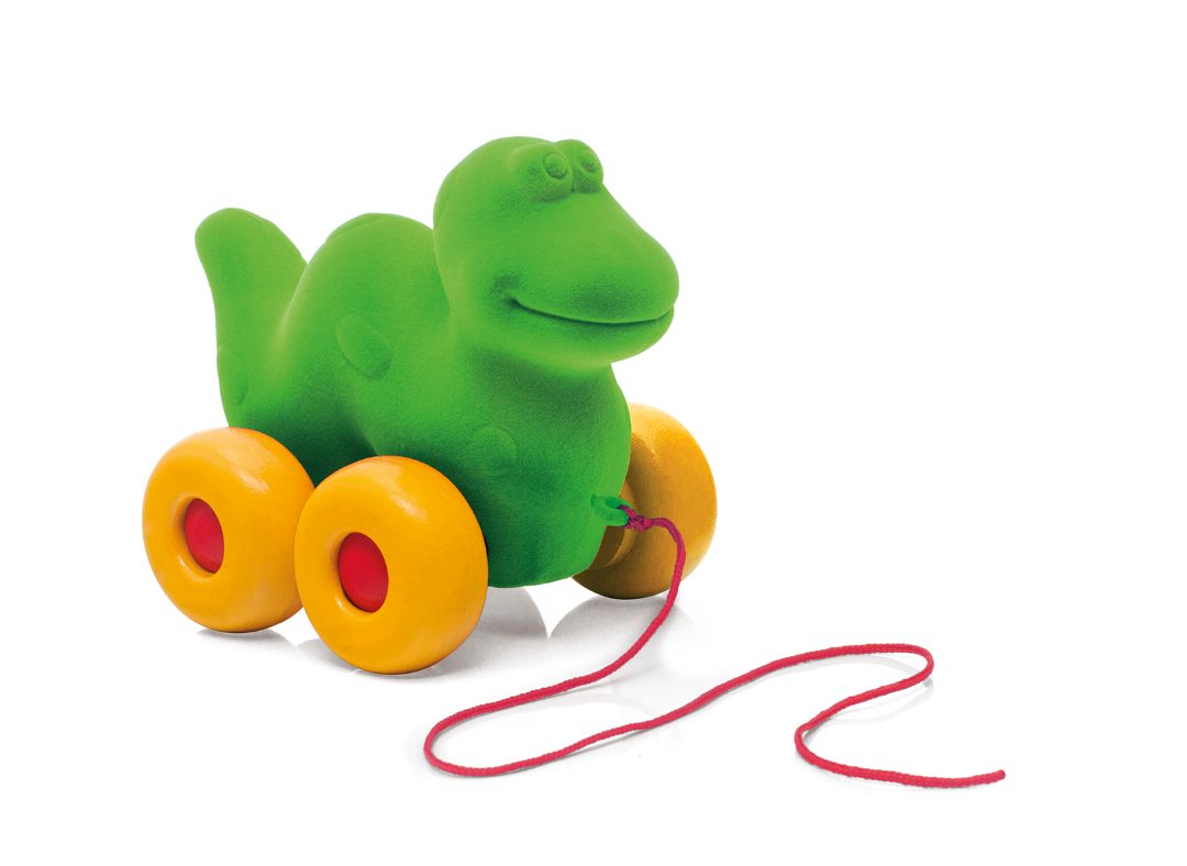 Rubbabu - dinosaure à tirer - 19x12,5x14cm (packaging) : photo du produit rappelé le 29/08/2024