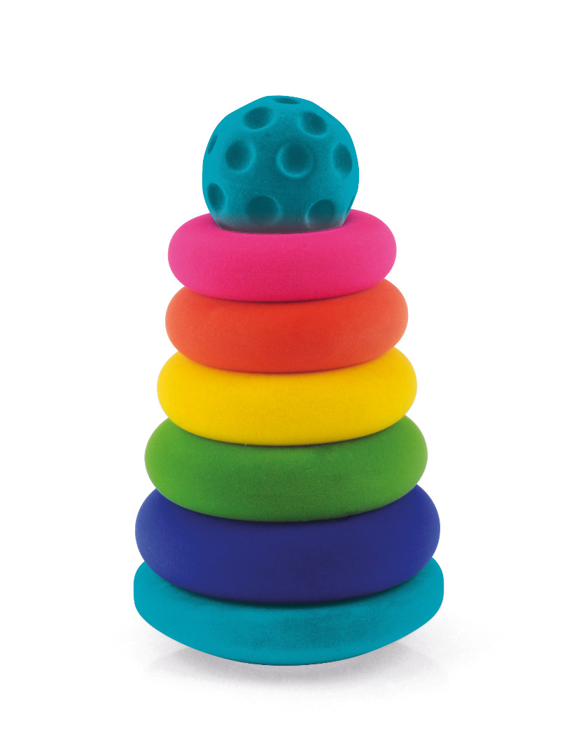 Rubbabu - jouets empilables culbuto «balle» - ø14x21cm (polybag) : photo du produit rappelé le 29/08/2024