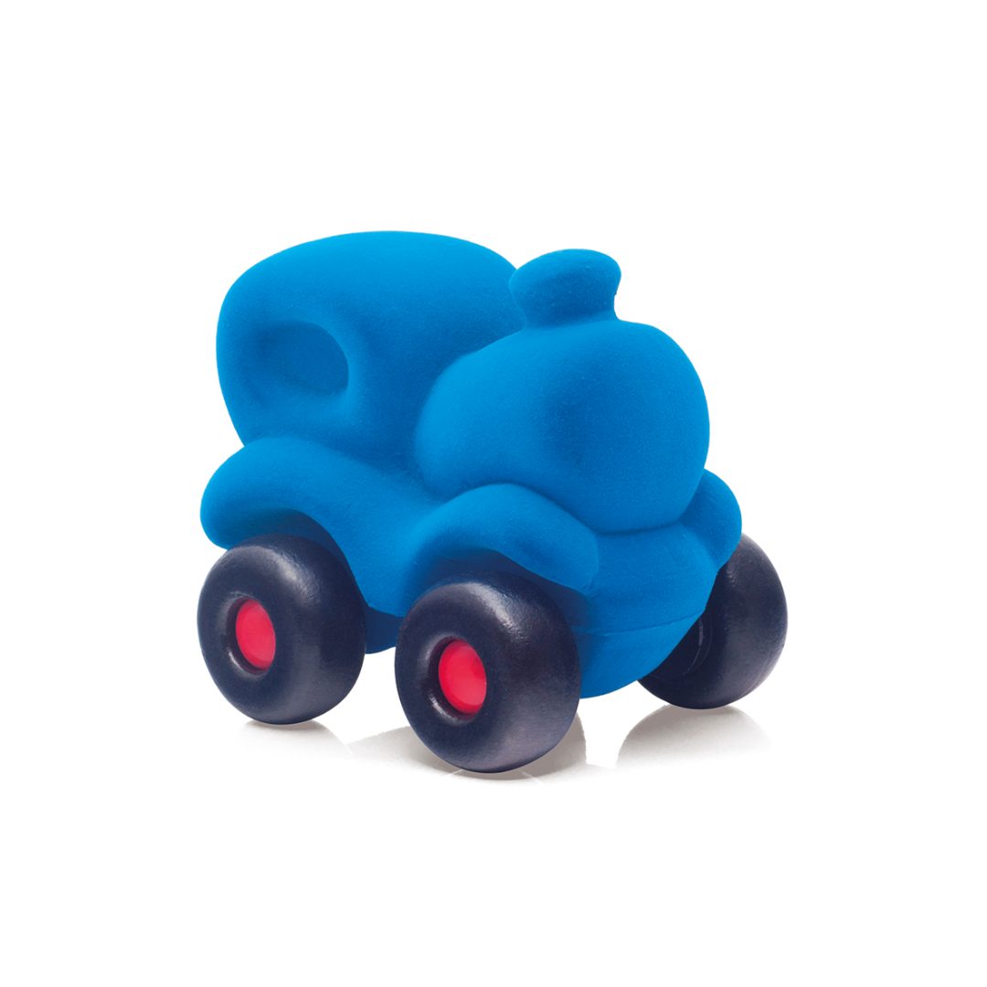 Rubbabu - locomotive choo-choo bleu - 16,5x12,5x14cm (packaging) : photo du produit rappelé le 29/08/2024