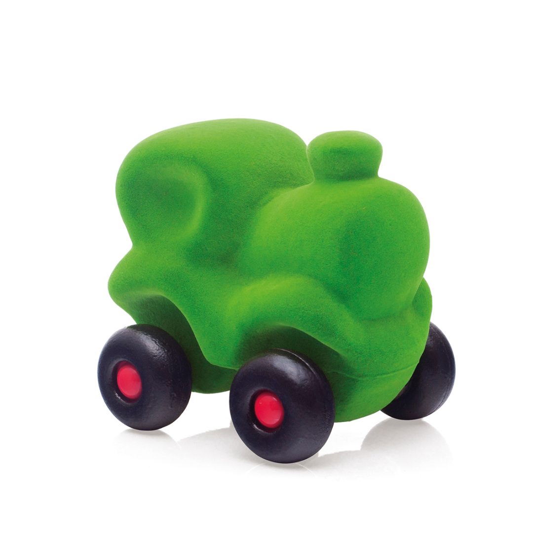 Rubbabu - locomotive verte - 10,5x8x10cm (polybag) : photo du produit rappelé le 29/08/2024