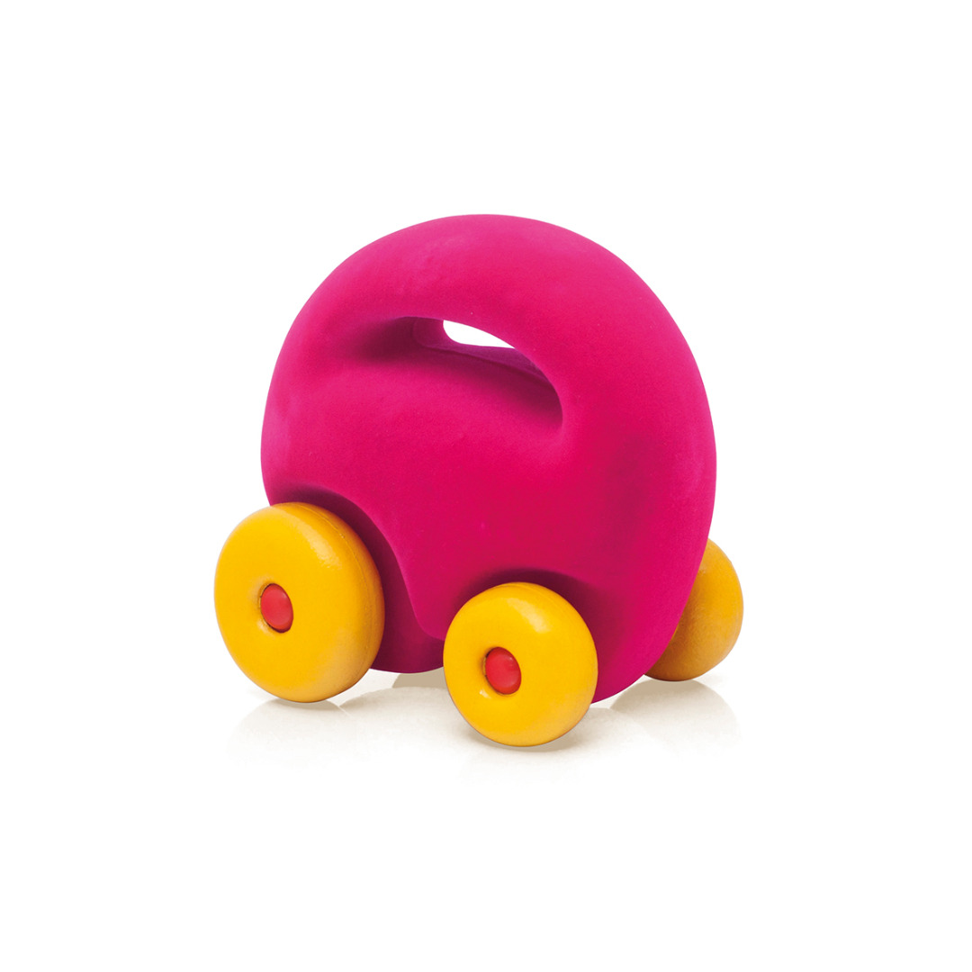 Rubbabu - voiture mascotte rose - 12x8x12cm (packaging) : photo du produit rappelé le 29/08/2024