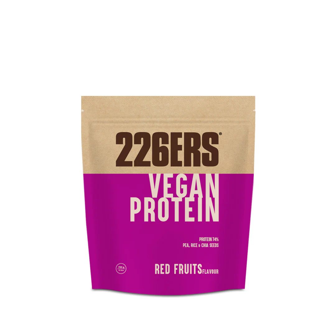 Sachet de protéines végétaliennes au chocolat, aux fruits rouges 226ERS : photo du produit rappelé le 18/05/2026