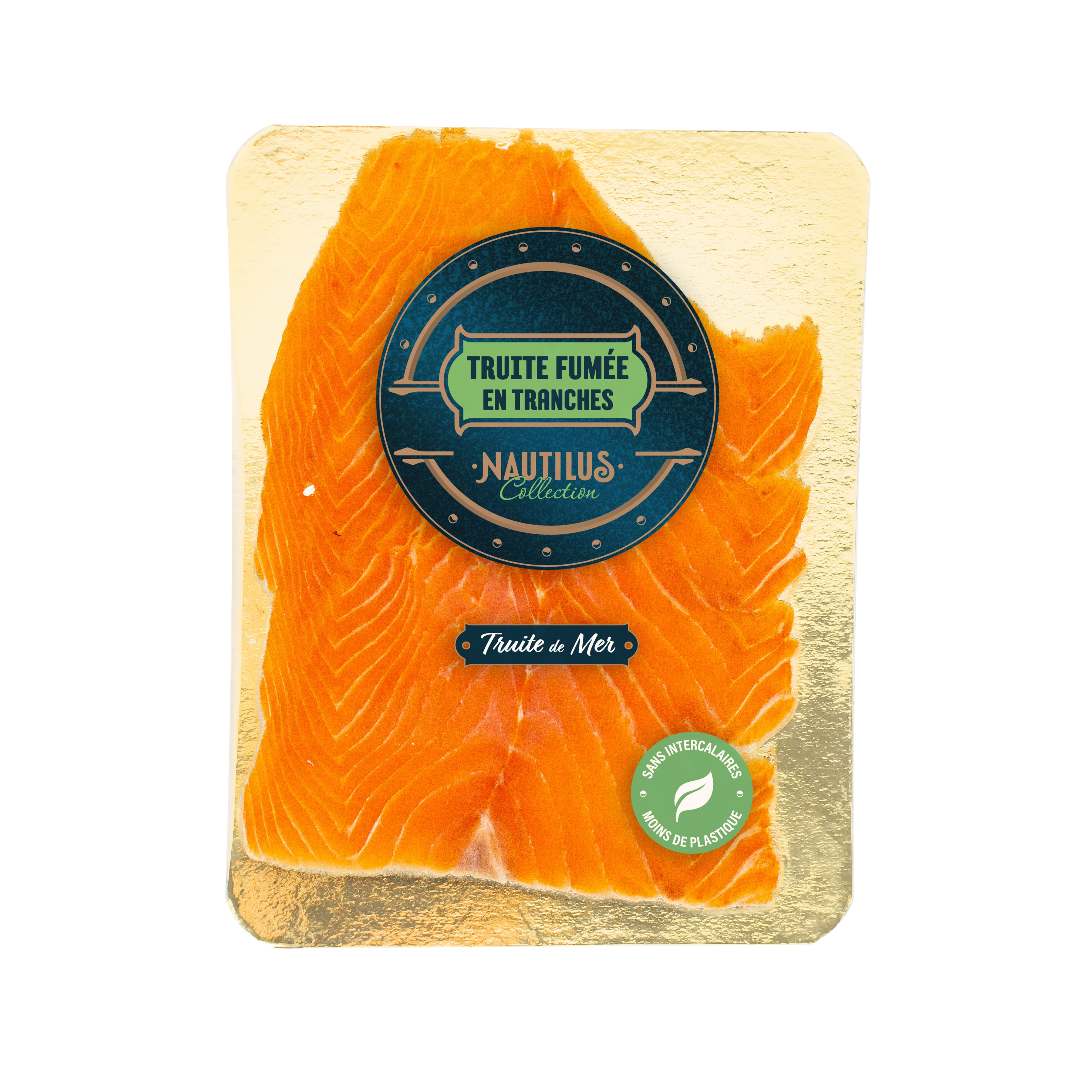Sachet de truite fumée 120 gr Nautilus Collection : photo du produit rappelé le 09/04/2025