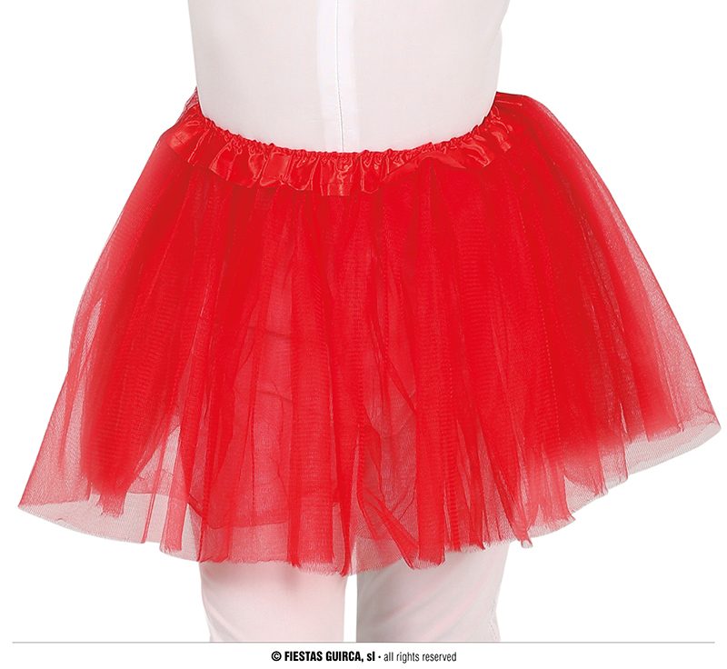 Sachet plastique de l'emballage du tutu rouge enfant Fiestas Guirca : photo du produit rappelé le 04/04/2024