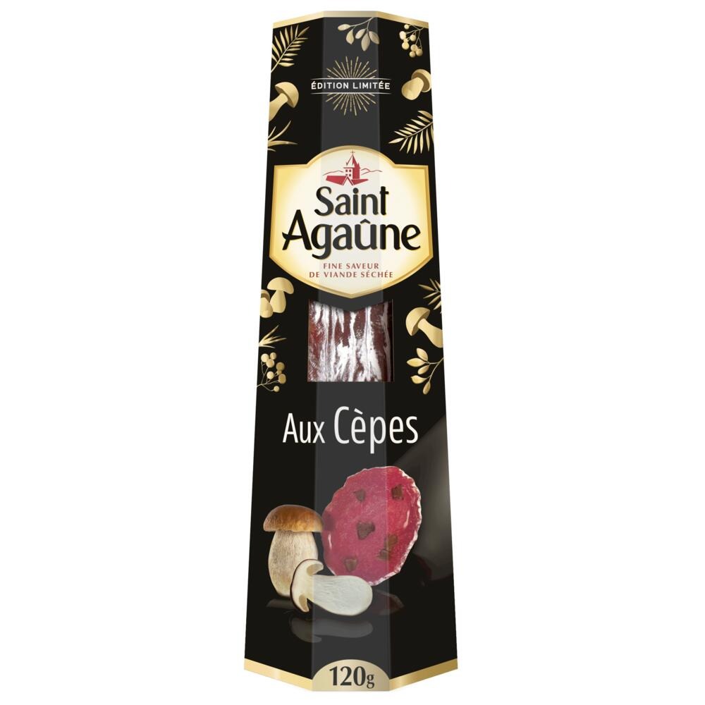 Saint agaûne aux cèpes édition limitée 120g : photo du produit rappelé le 30/03/2022