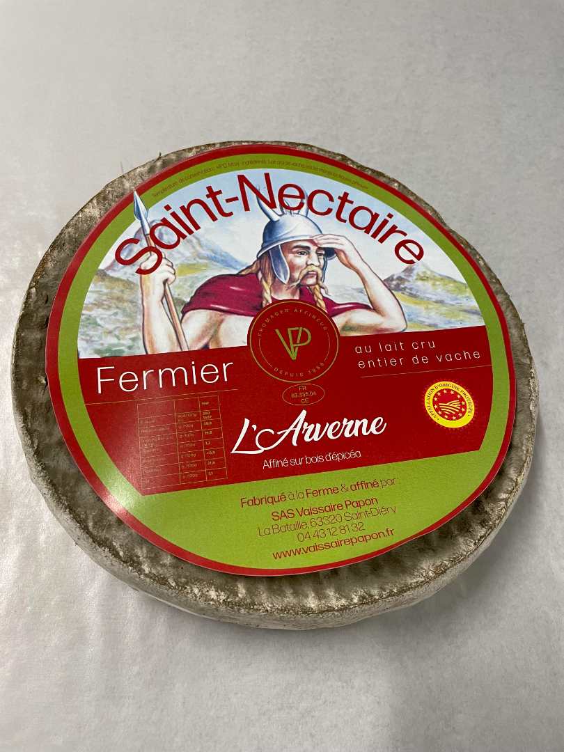 Saint nectaire fermier L'Arverne : photo du produit rappelé le 27/05/2023