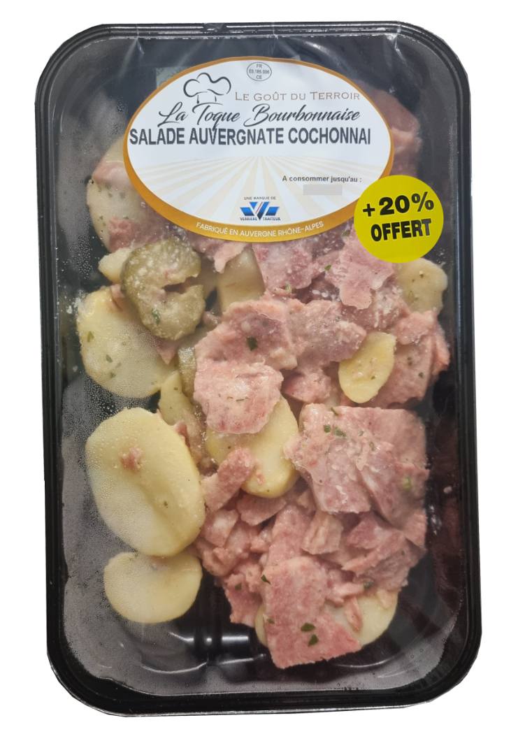 Salade auvergnate de cochonnaille La Toque Bourbonnaise : photo 2 sur 2 du produit rappelé le 20/07/2026