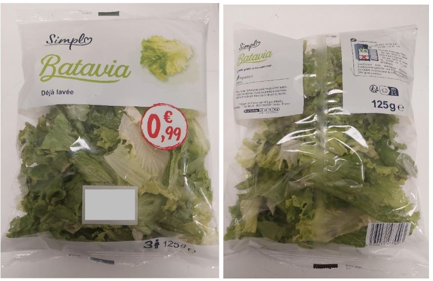 Salade batavia Simpl (carrefour) : photo du produit rappelé le 18/01/2024