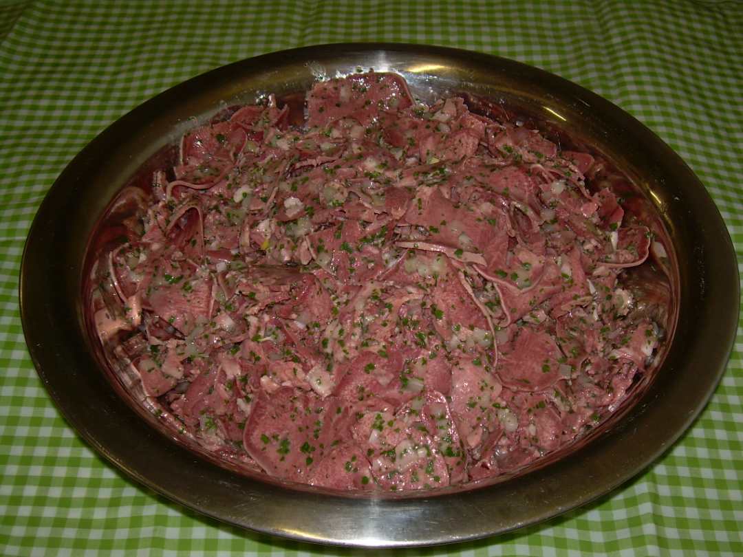 Salade de langue et museau de porc - salade de museau Ets Chêne et Fils : photo du produit rappelé le 03/09/2021