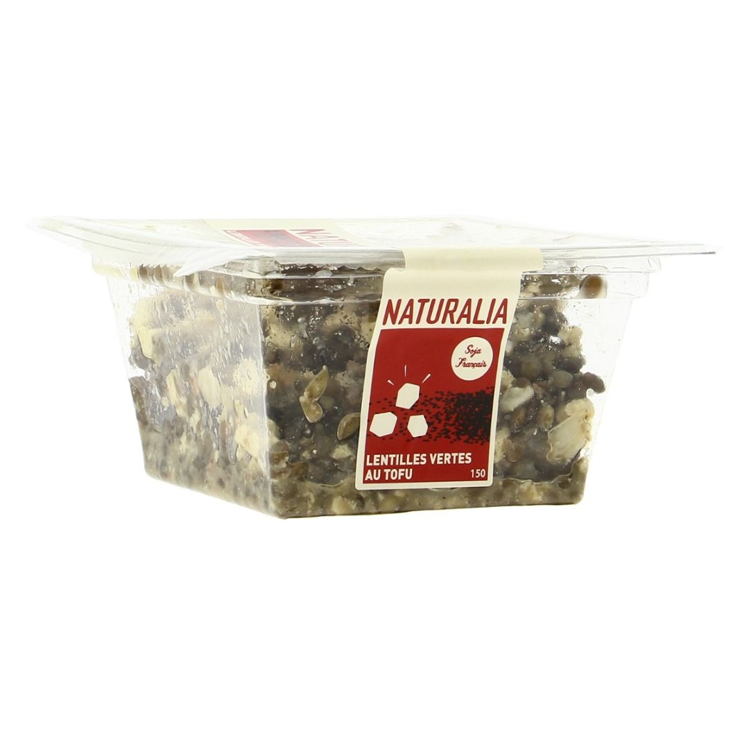 Salade de lentilles vertes au tofu Naturalia : photo du produit rappelé le 28/09/2021