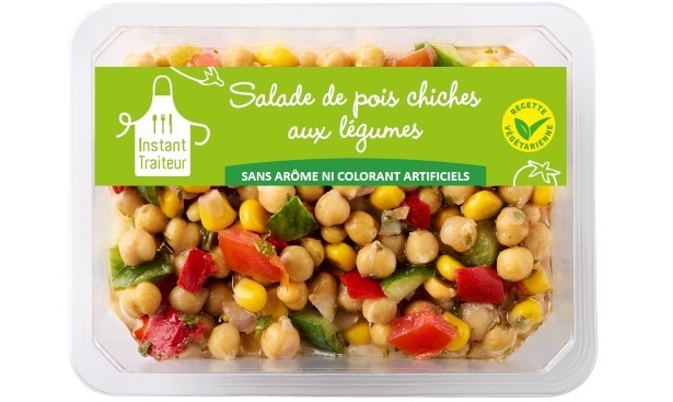 Salade de pois chiche et légumes 250g Instant Traiteur : photo du produit rappelé le 10/10/2024