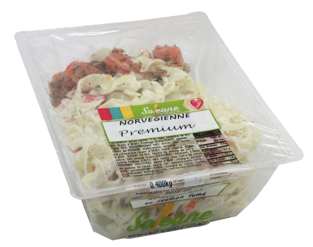 Salade norvegienne au saumon fume Soleane et Mon Potager : photo du produit rappelé le 15/09/2022
