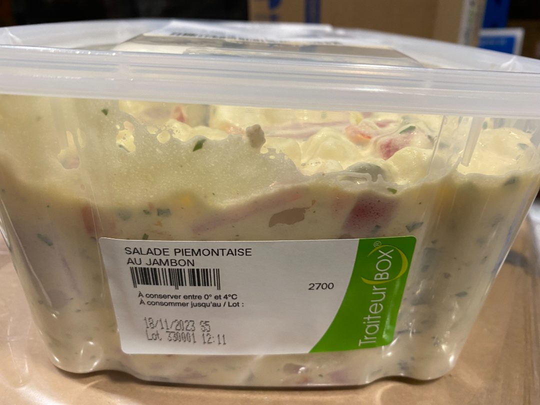 Salade piemontaise : photo du produit rappelé le 03/11/2023