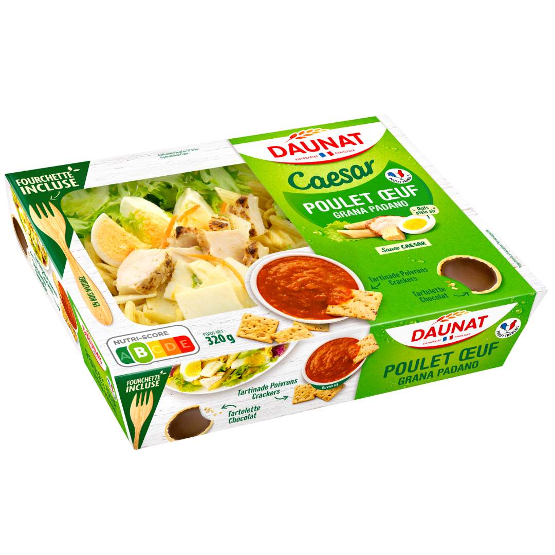 Salade plateau caesar 320g Daunat : photo du produit rappelé le 07/03/2024