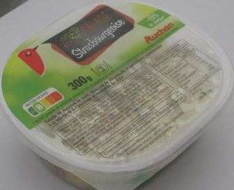 Salade strasbourgeoise 300g Auchan : photo du produit rappelé le 20/06/2022