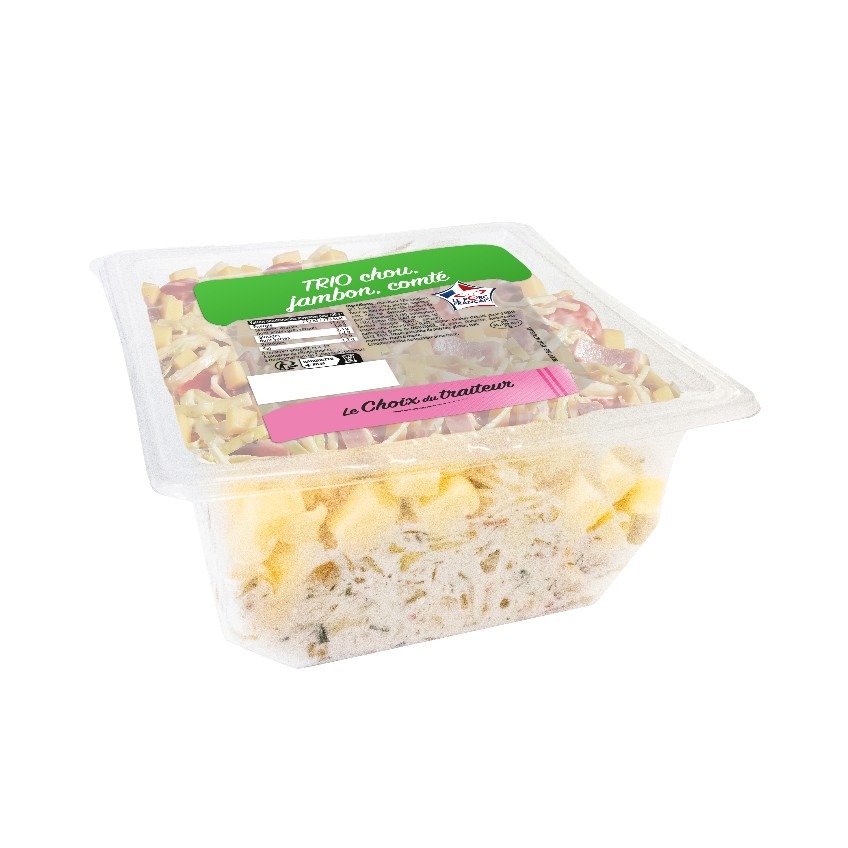 Salade trio choux, jambon, comté 500g Le Choix du Traiteur : photo du produit rappelé le 17/11/2025