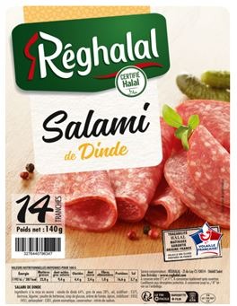 Salami de dinde Reghalal : photo du produit rappelé le 19/07/2023