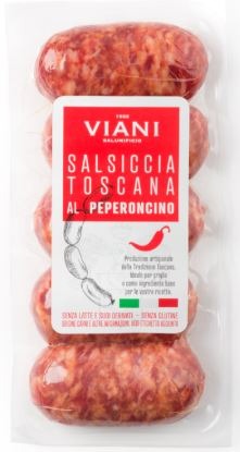 Salsiccia toscana al peperoncino 1922 Viani Salumificio : photo du produit rappelé le 06/11/2025