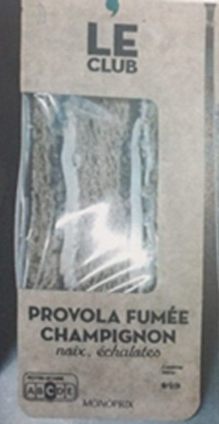 Sandwich club champignon provolone 135g Monoprix : photo du produit rappelé le 09/12/2024