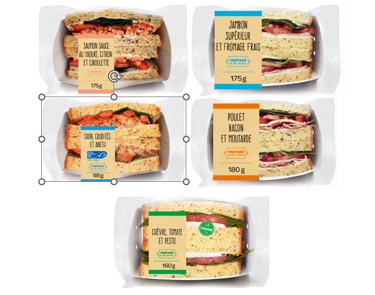 Sandwich rectangle : photo du produit rappelé le 01/10/2024