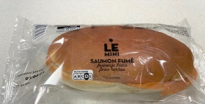 Sandwichs au saumon Daily Monop : photo 2 sur 3 du produit rappelé le 14/11/2024
