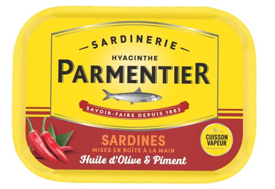 Sardine à l'huile d'olive et piment Parmentier : photo du produit rappelé le 07/06/2024