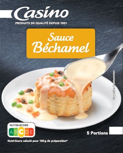 Sauce béchamel 54g Casino : photo du produit rappelé le 01/08/2023