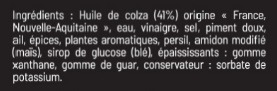 Sauce douce 1l Sakari : photo du produit rappelé le 08/08/2025