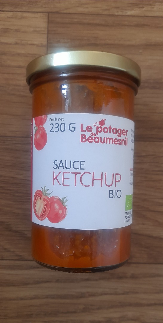 Sauce ketchup bio Le Potager de Beaumesnil : photo du produit rappelé le 18/06/2025