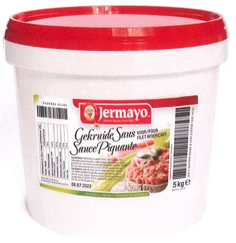 Sauce piquante pour filet américain ref: 197 et 195 Jermayo : photo du produit rappelé le 17/09/2021