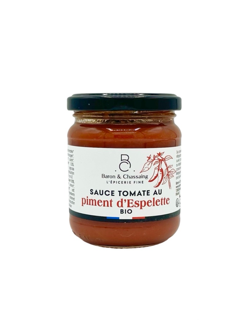 Sauce tomate au piment d'espelette bio Baron & Chassaing l'Épicerie Fine : photo du produit rappelé le 21/11/2024