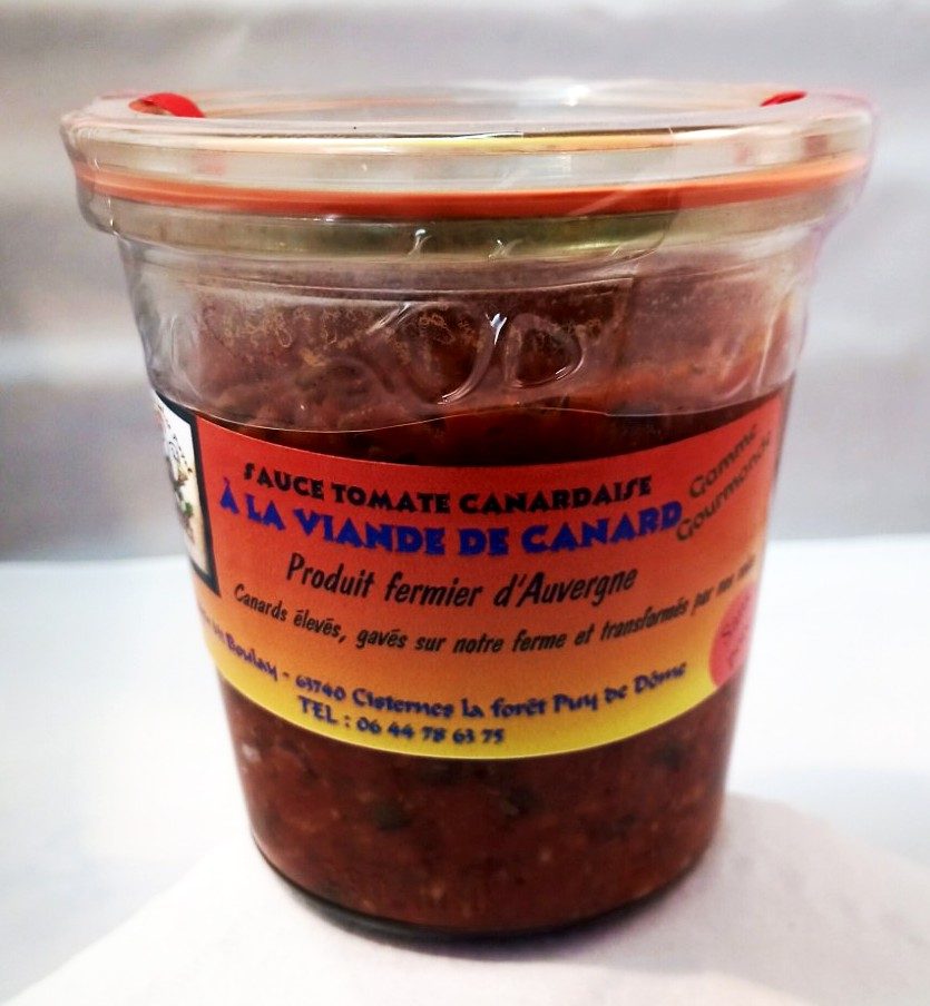 Sauce tomate canardaise (3 variantes) La Ferme au Délice Royal : photo du produit rappelé le 14/02/2024