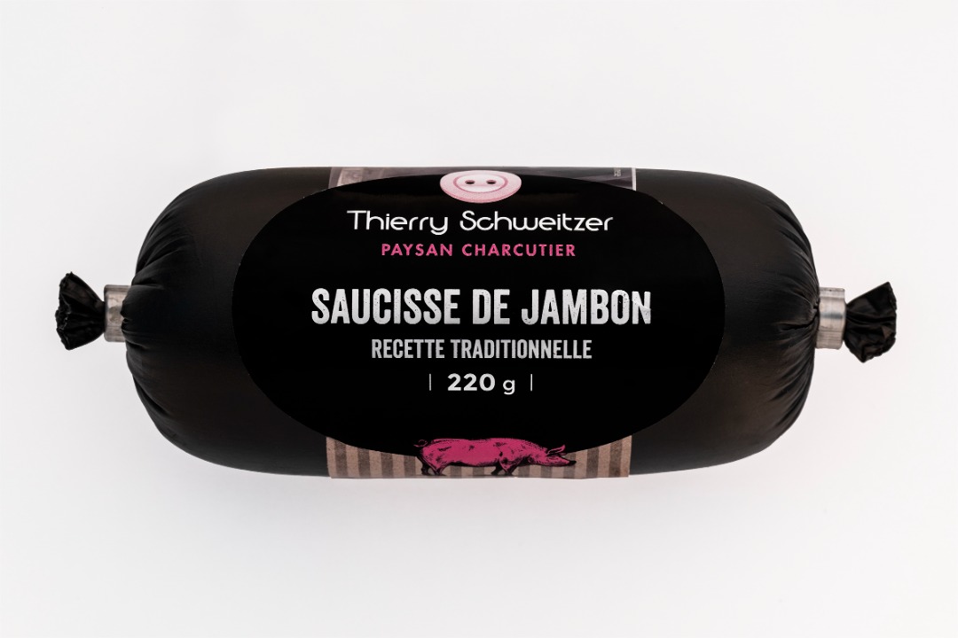 Saucisse de jambon Thierry Schweitzer : photo du produit rappelé le 21/07/2023