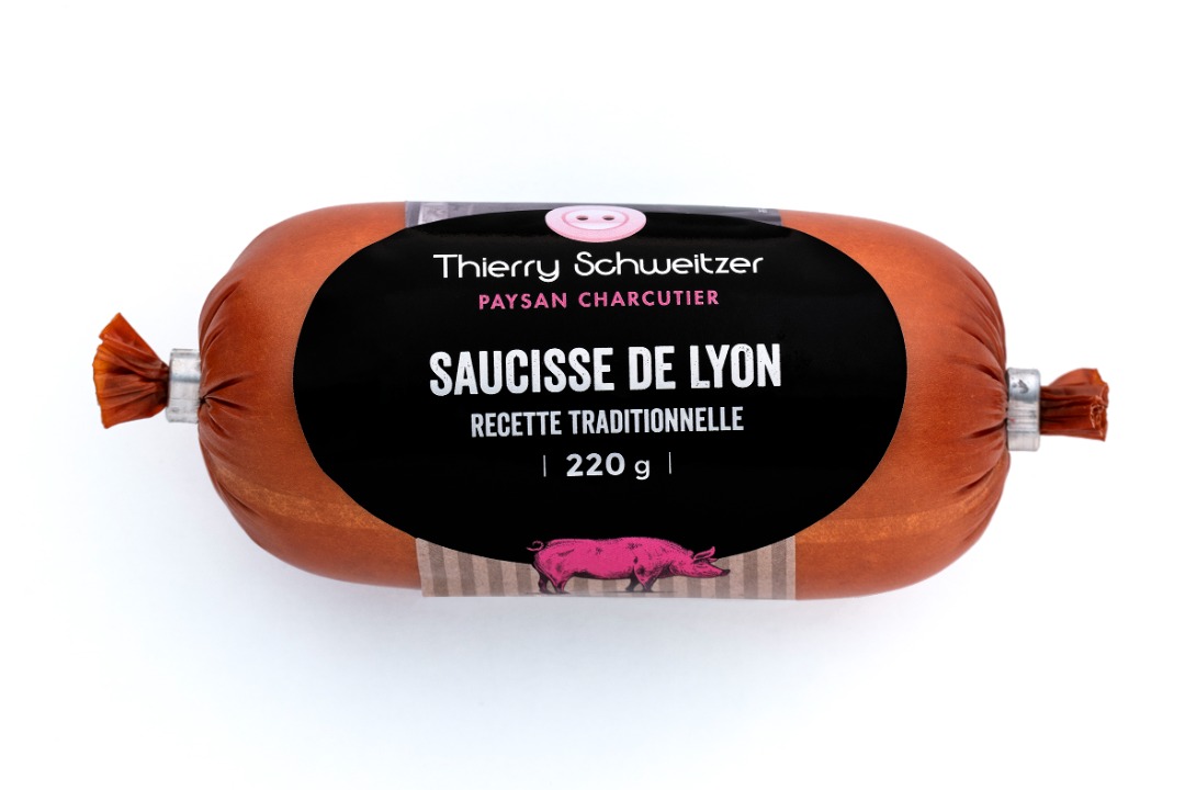 Saucisse de Lyon Thierry Schweitzer : photo du produit rappelé le 21/07/2023
