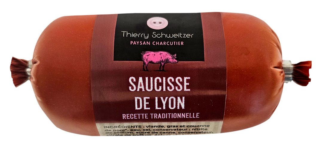 Saucisse de Lyon Thierry Schweitzer : photo du produit rappelé le 29/07/2024