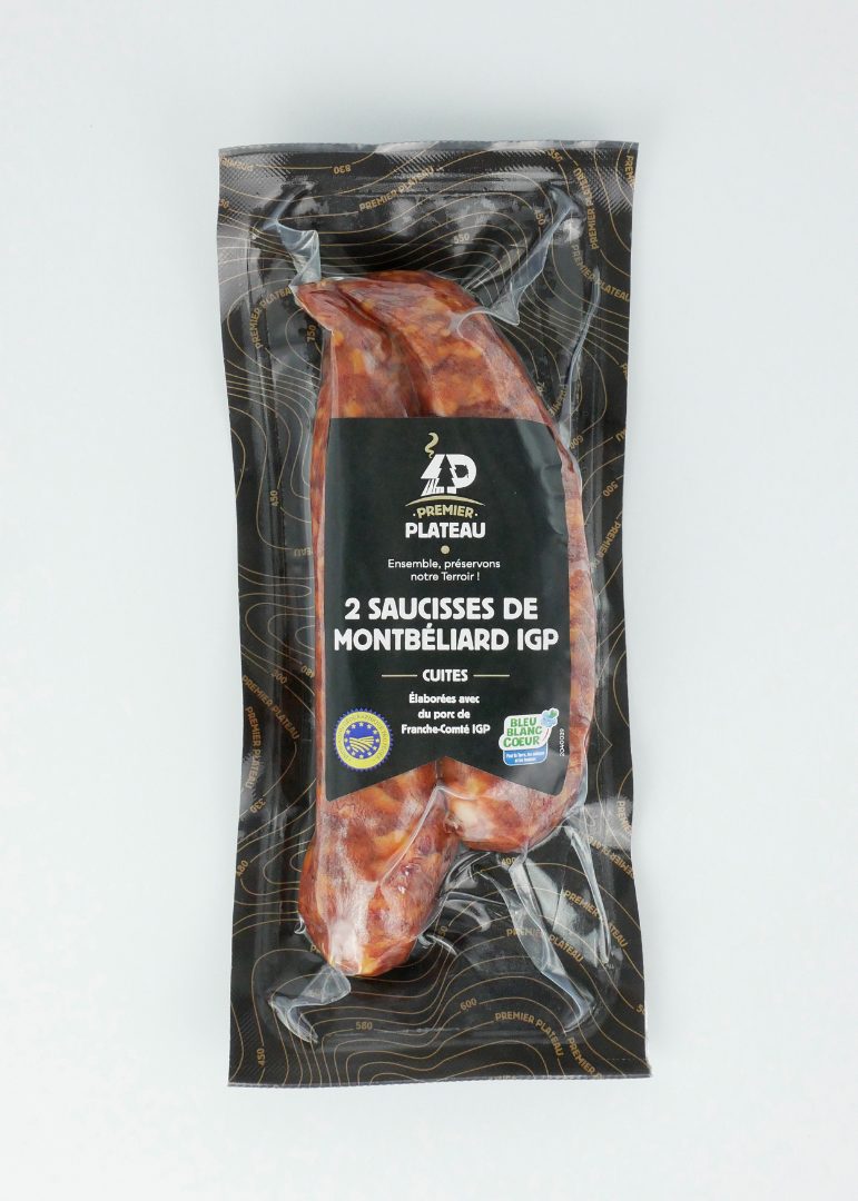 Saucisse de montbéliard cuite Premier Plateau : photo du produit rappelé le 07/05/2025