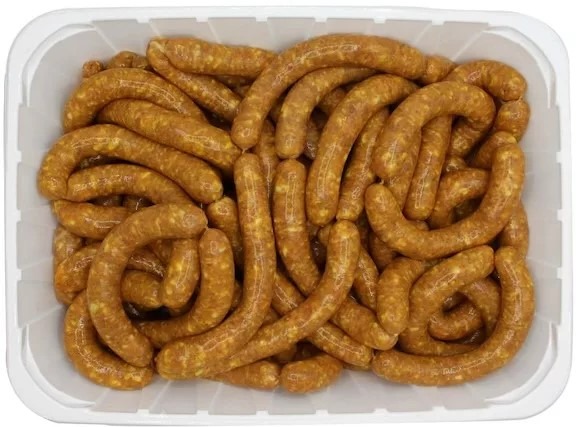Saucisse de volaille indienne crue halal Medina : photo du produit rappelé le 13/08/2025