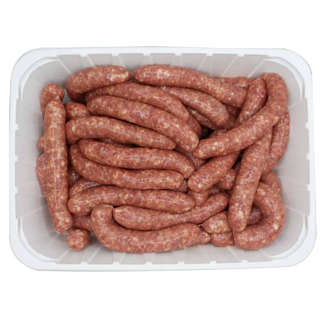 Saucisse de volaille père rigaud, crue, halal Medina : photo du produit rappelé le 13/08/2025