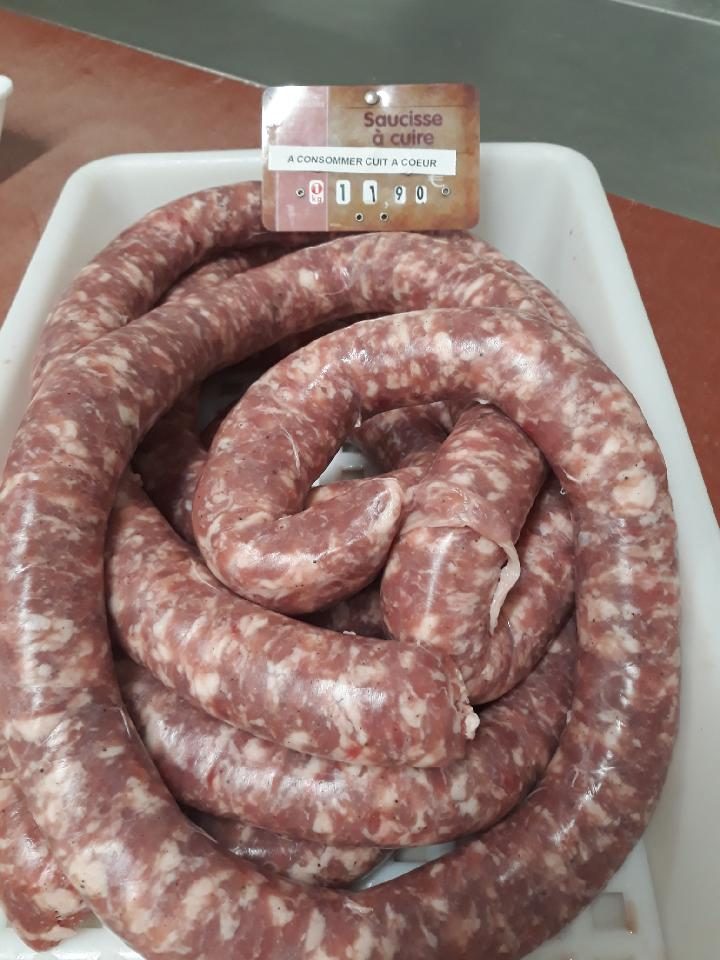 Saucisse fraiche : photo du produit rappelé le 28/03/2024