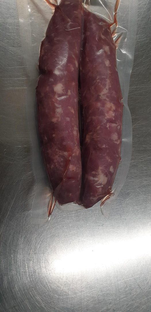 Saucisse fraîche de canard : photo du produit rappelé le 27/12/2023