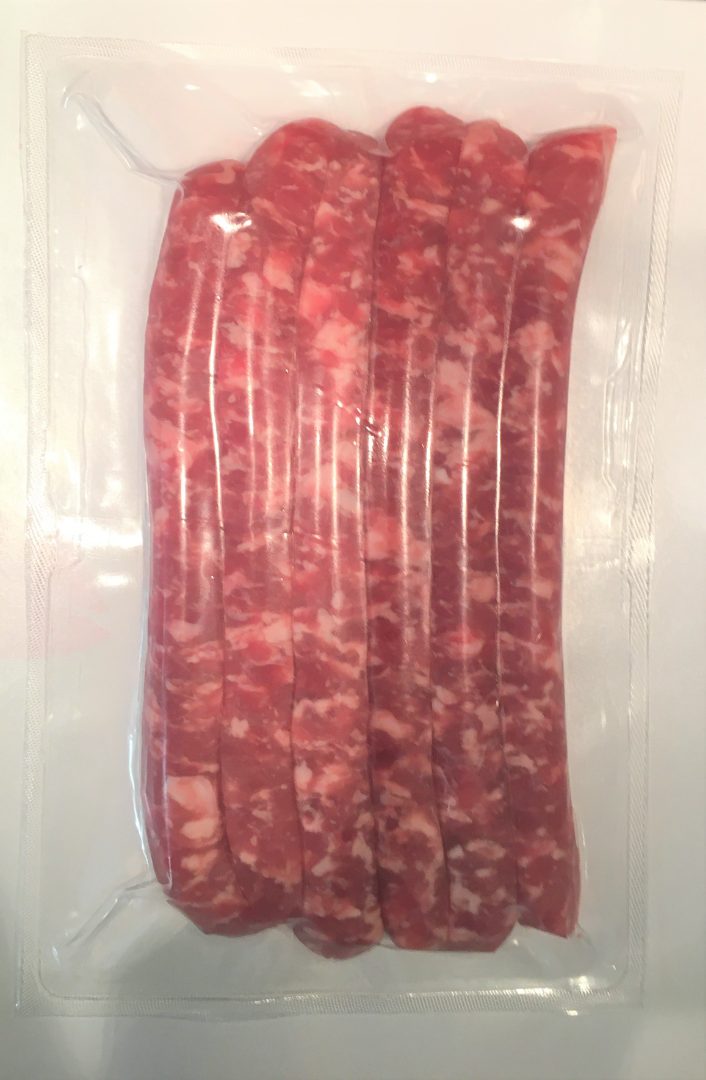 Saucisse fraîche de cochon charcutier Pierre Sajous : photo du produit rappelé le 14/04/2021