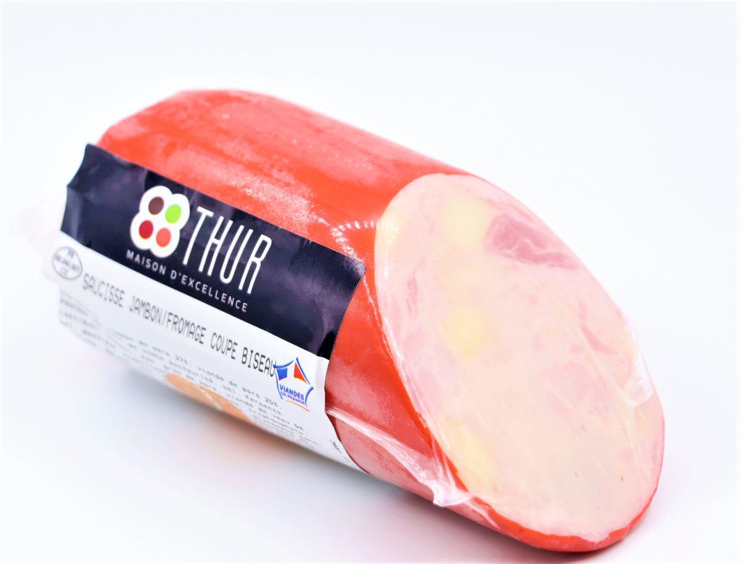 Saucisse jambon fromage Charcuterie de la Thur : photo du produit rappelé le 26/08/2022