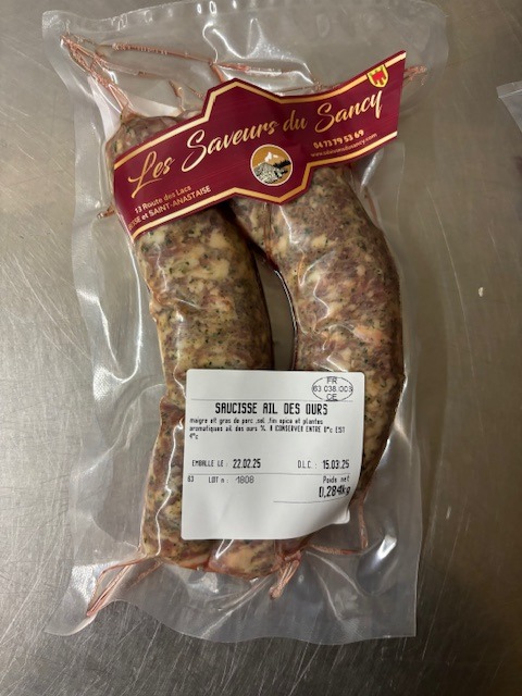 Saucisse Saveurs du Sancy : photo 2 sur 5 du produit rappelé le 25/02/2025