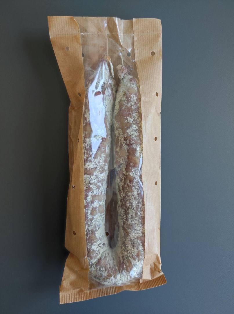 Saucisse sèche : photo du produit rappelé le 18/08/2023
